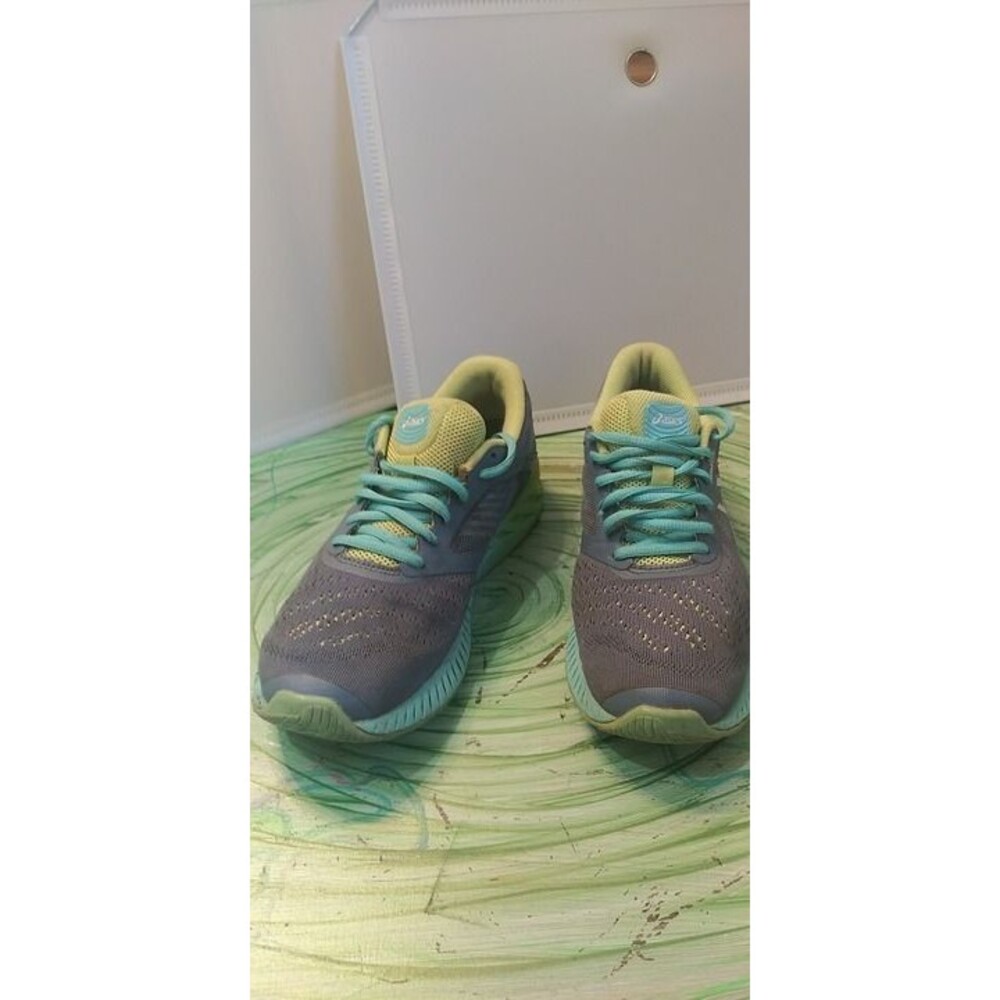 Oasis Fuze X Lyte Women's Running Shoes - Gray/Teal/Yellow - Size 8